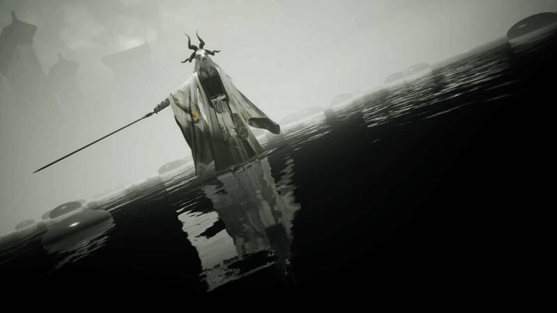 《十二影》场景截图，展现东方风格的神秘地图与建筑