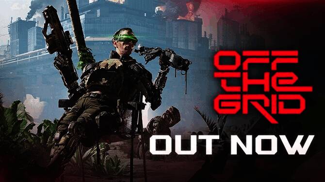 游戏主界面展示未来科技风格，背景为废土都市全景