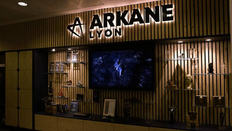 法国政府创意产业税收优惠报告截图，显示Arkane项目预算信息