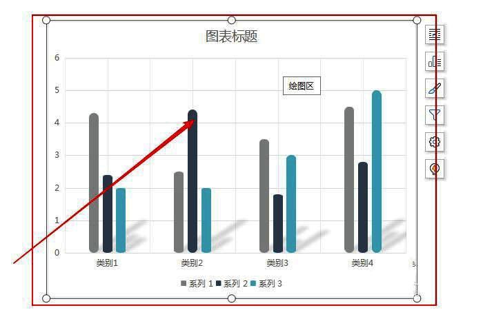 图表元素按钮被点击，下拉菜单显示多个选项