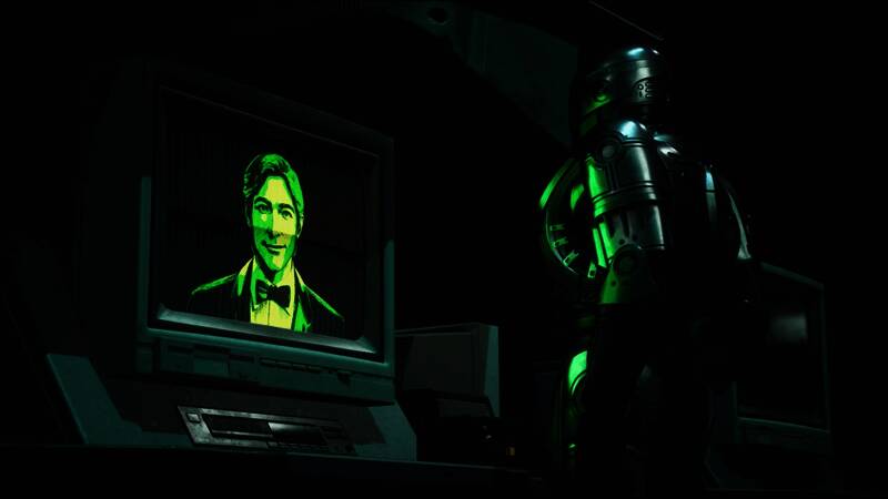 《机械战警：暴戾都市 - 未竟之事》游戏配置对比图，展示不同硬件下的画质差异