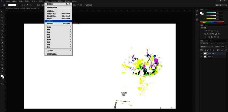 油画滤镜参数设置界面，展示不同笔触强度调节选项