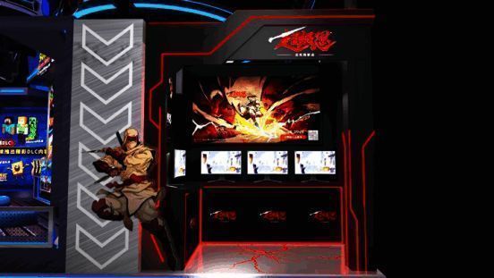 世嘉展台布置精美，吸引大量玩家驻足体验新作试玩