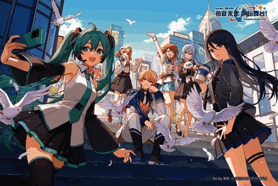 玩家参与互动活动，领取集章卡与《初音未来：缤纷舞台》赠品明信片