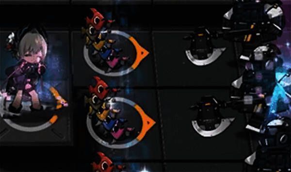 电弧在战斗中释放技能，多个电力装置同时发动攻击，画面充满科技感与能量波动