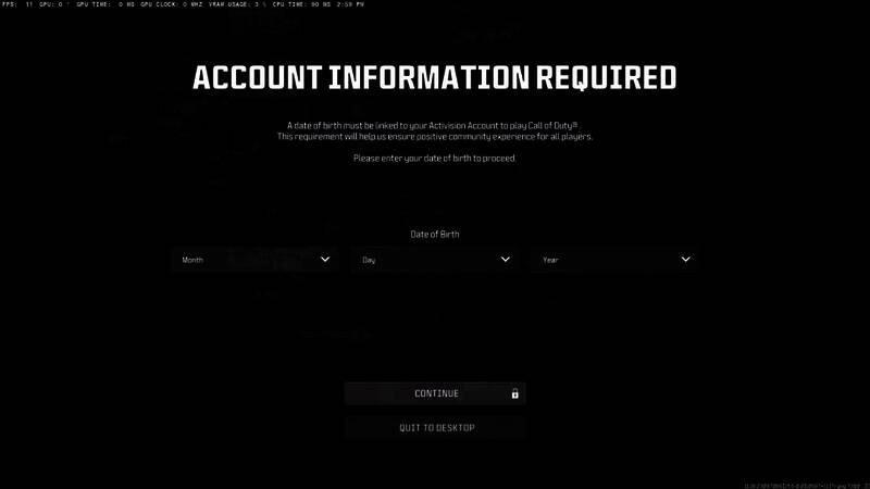 动视客服页面说明文档节选，解释为何需要收集出生日期信息