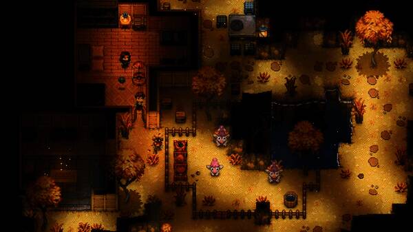 Boss战画面，巨大生物从沙地中升起，玩家团队正在围攻