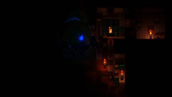 玩家角色手持新式炸弹准备投掷，背景是崩塌的古代遗迹