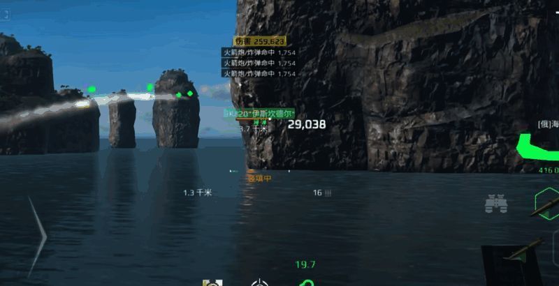 多艘海燕战舰协同作战，空中导弹轨迹交错，场面激烈