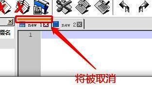 Notepad++标签栏界面，当前激活标签上方无橙色条，整体界面整洁