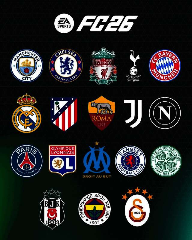 EA Sports FC 26宣传画面展示多平台设备运行场景，包括PS5、Xbox手柄和Switch 2掌机模式