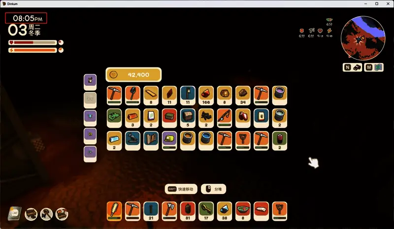 矿洞深处弥漫着绿色毒气，角色正加快脚步向电梯方向奔跑