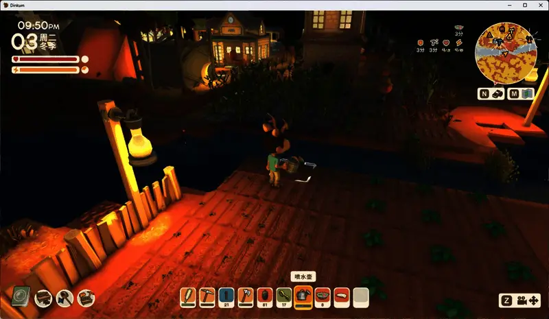 角色正在熔炉前忙碌，炉火熊熊燃烧，铁矿石正在被冶炼成铁锭