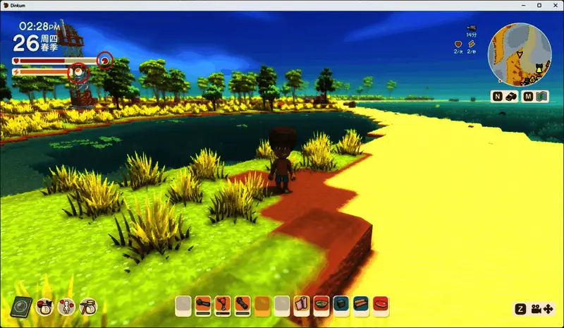 游戏内生命值恢复动画，圆形计时器正在逐步填满