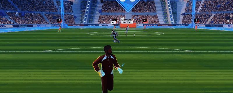 《开球！REMATCH》游戏中展示正方形双后腰阵型示意图，两名后腰球员对称站位，形成稳固中场防线