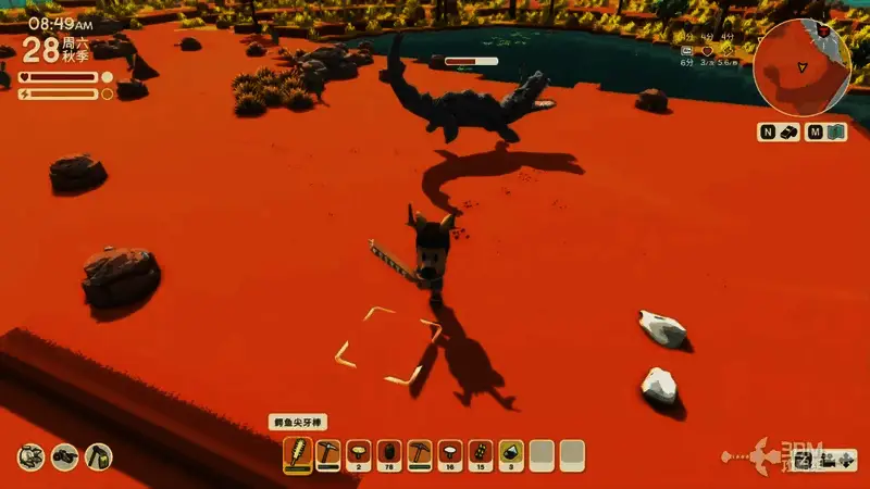 地刺完全展开后的俯视视角，可见三层同心圆状的地刺带，中间留有可穿行的扇形夹角