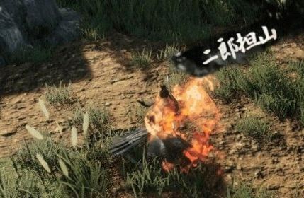 技能演示画面：角色开启二郎担山，成功招架敌人攻击并触发反伤，同时向前突进击倒两名敌方小怪