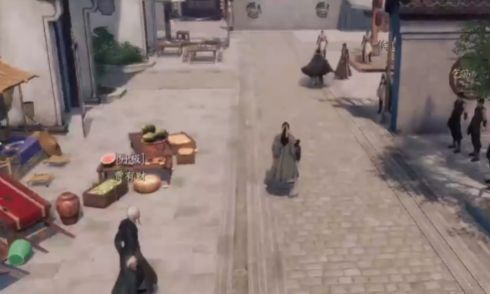 夜晚雨中，角色与神秘棍僧激烈对决，闪电照亮战场，技能特效交织