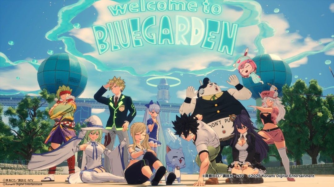 主角团在异星沙漠中前行，背景可见巨大遗迹与飞行机械