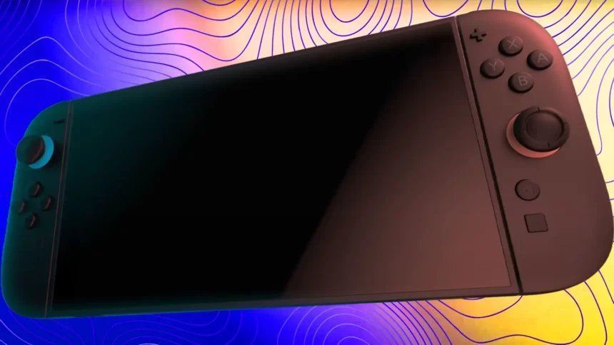 多名游戏开发者在工作室中讨论Switch2开发进展，神情困惑且焦急