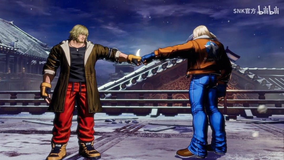 肯释放升龙拳瞬间，火焰特效环绕全身，动作充满爆发力