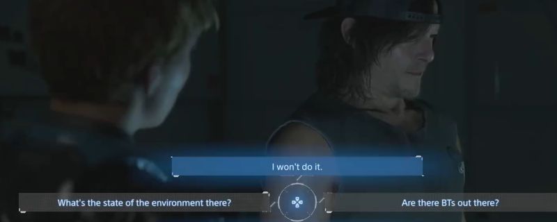 芙拉吉尔在游戏中与主角对峙的场景，身穿长袍，眼神深邃，背景充满神秘光影