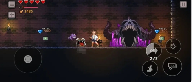 游戏内商店界面特写，高亮显示‘观看广告领资源’按钮及下方滚动的钻石/祈祷石奖励提示