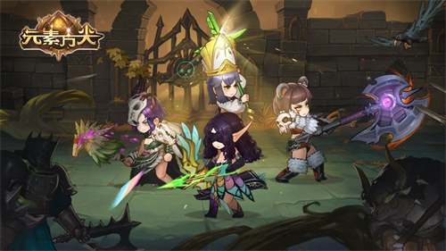 游戏内觉醒界面截图：左侧为‘元素融合’分支图标（火焰+冰晶交织特效），右侧为‘驭魔驱灵’分支图标（暗紫色使魔虚影环绕法杖），中间悬浮金色‘觉醒抉择’动态文字